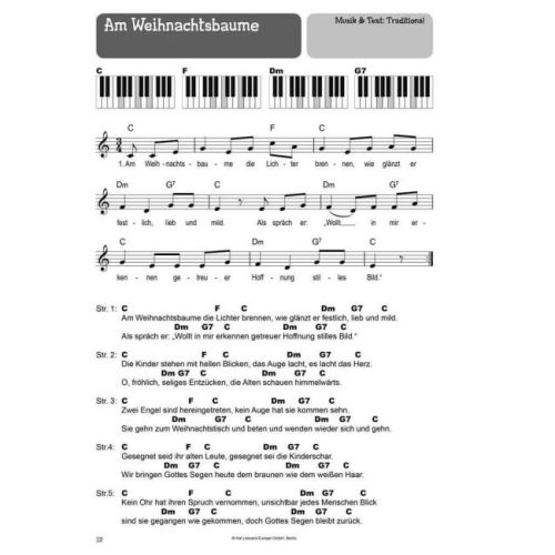 100 Kinderlieder für Keyboard 2