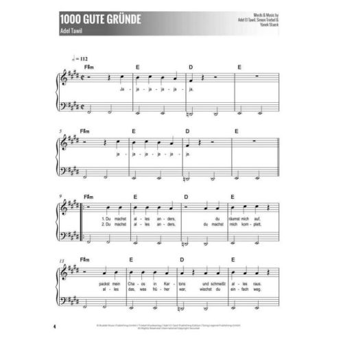 Deine Top Tracks für Easy Piano 1