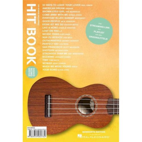 Hitbook Singer-Songwriter - 100 Songs für Ukulele