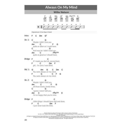 Hitbook Singer-Songwriter - 100 Songs für Ukulele
