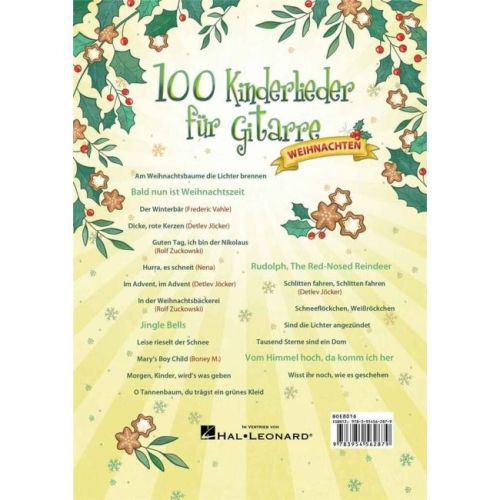 100 Kinderlieder für Gitarre - Weihnachten