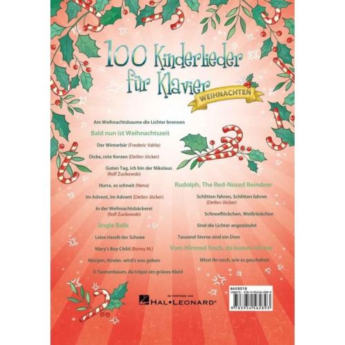 100 Kinderlieder für Klavier - Weihnachten