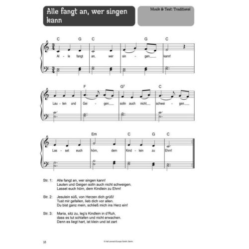 100 Kinderlieder für Klavier - Weihnachten