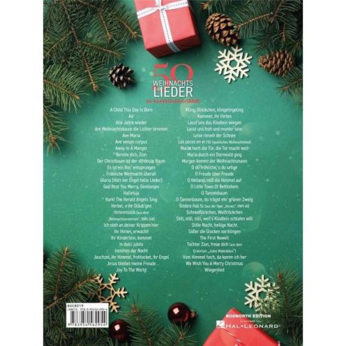 50 Weihnachtslieder für klassische Gitarre