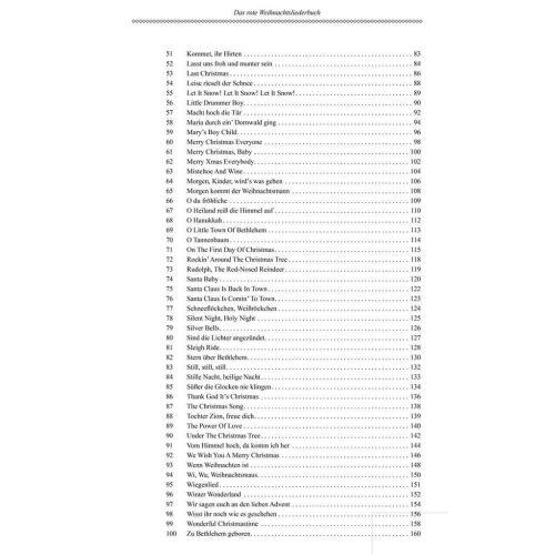 Das rote Weihnachtsliederbuch