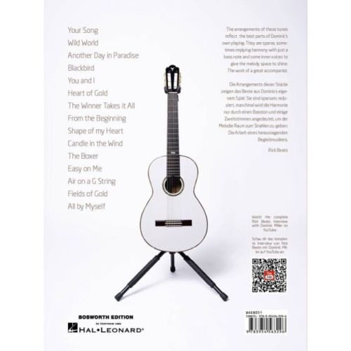 Dominic Miller: Song Classics for Solo Guitar