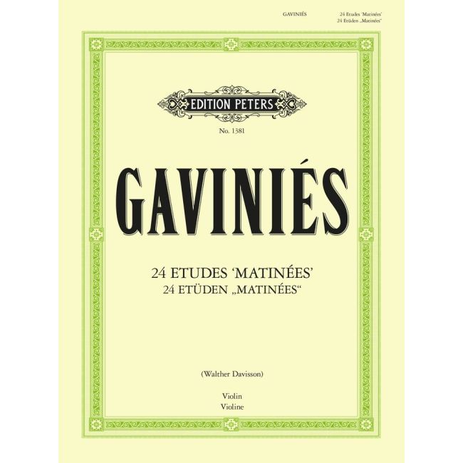 Gaviniès, Pierre - 24 Etudes Matinées