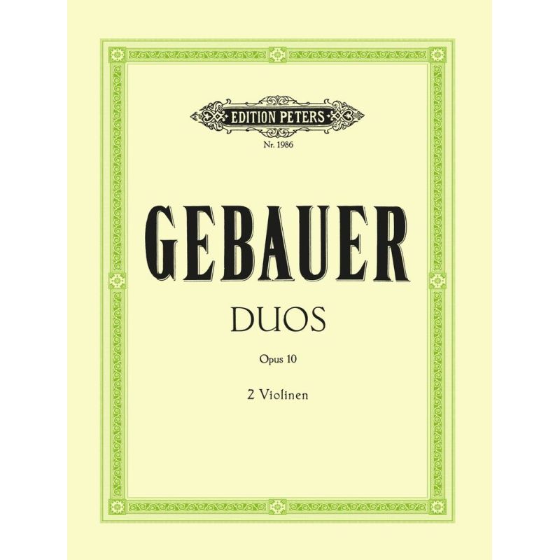 Gebauer, Michel Joseph - 12 Easy Duets Op.10