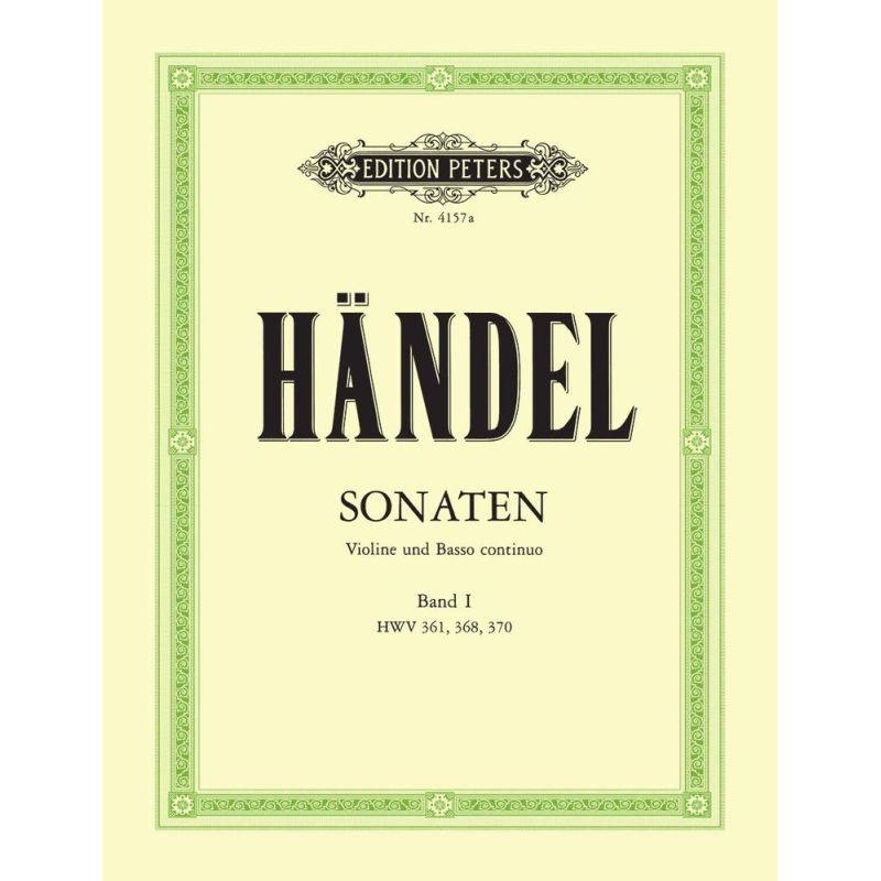 Händel, Georg Friedrich - Sonatas - Volume 1
