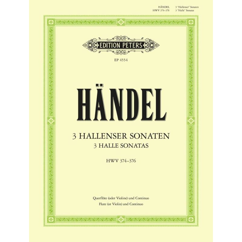 Händel, Georg Friedrich - Sonaten(3) Hallenser