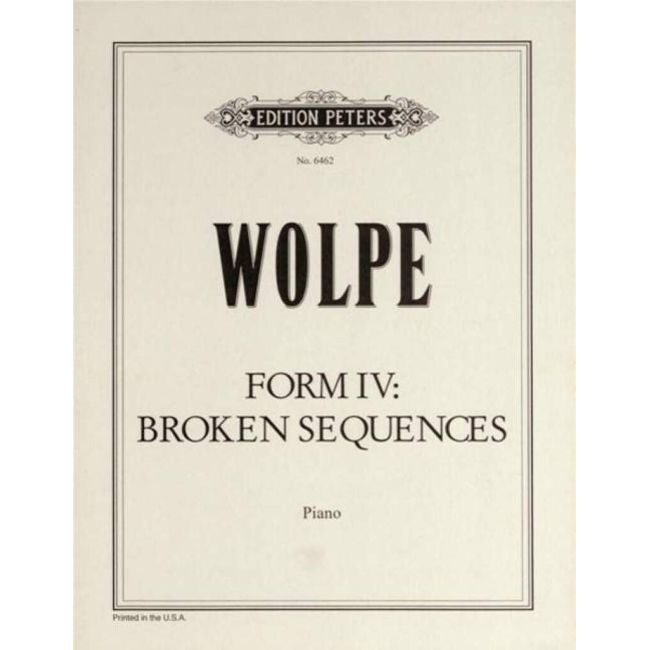 Wolpe, Stefan - Form IV: Broken Sequences