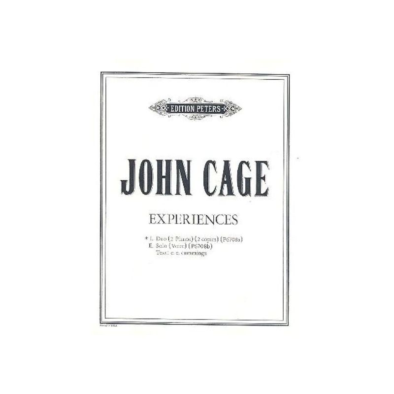 Cage, John - Experiences (I)