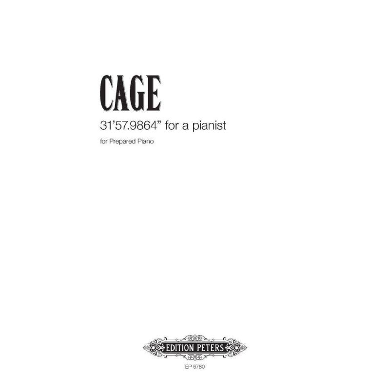 Cage, John - 31.57.9864 For a Pianist