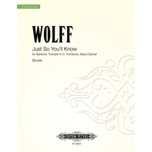 Wolff, Christian - Just So...
