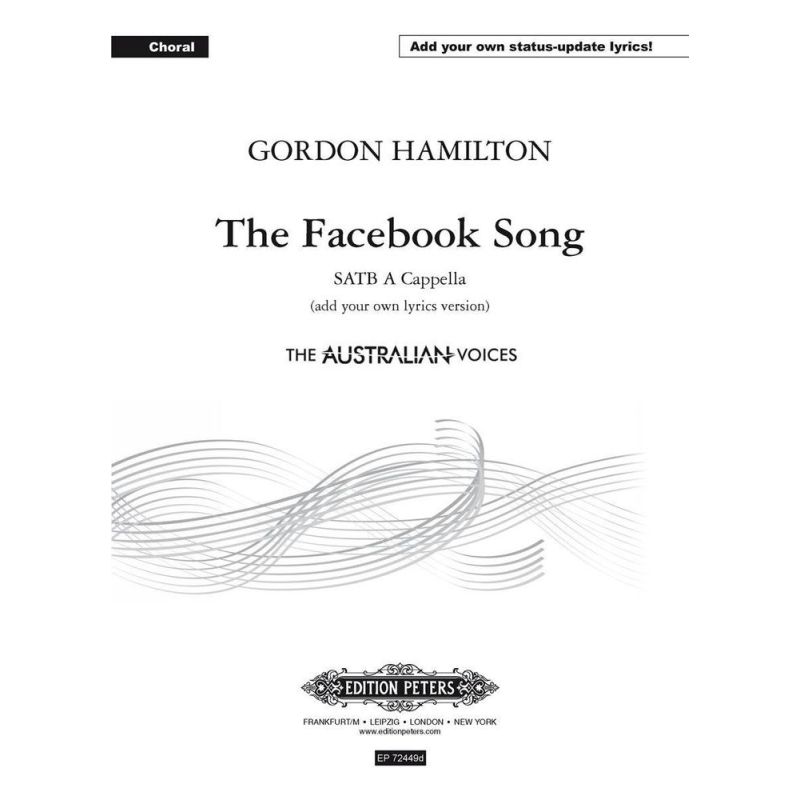 Hamilton, Gordon - The Facebook Song (add your own lyrics version)