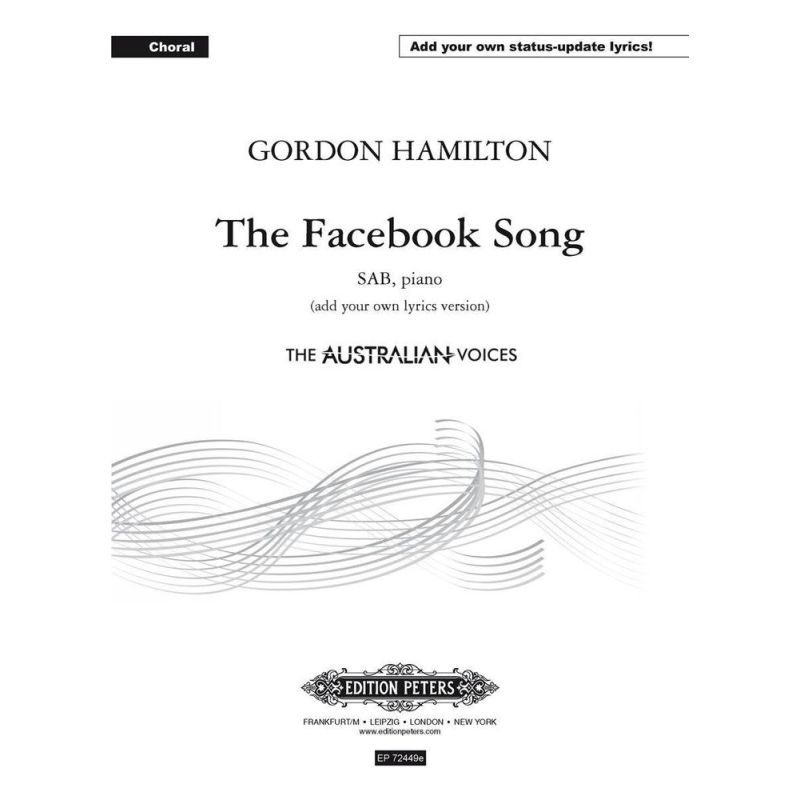 Hamilton, Gordon - The Facebook Song (add your own lyrics version)