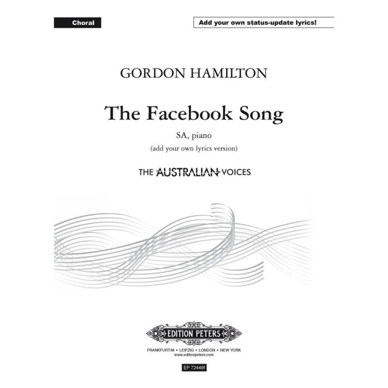 Hamilton, Gordon - The Facebook Song (add your own lyrics version)