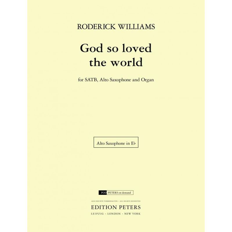 Williams, Roderick - God so loved the world