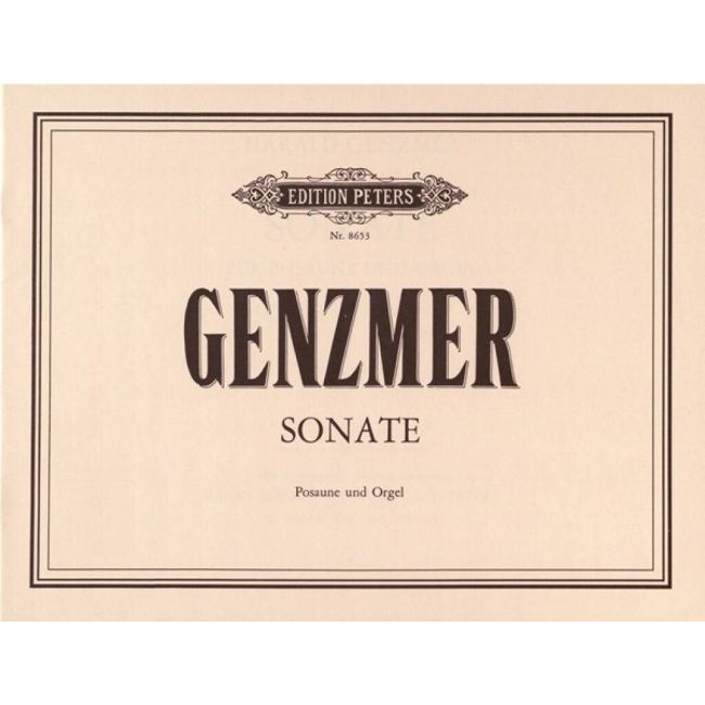 Genzmer, Harald - Sonate Für Poasaune und Orgel