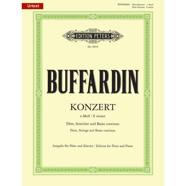 Buffardin, Pierre-Gabriel - Konzert für Flöte, Streicher und BC e-Moll