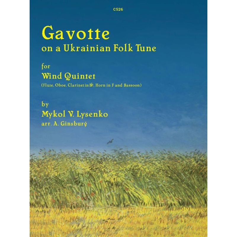 Lysenko, Mykol - Gavotte on a Ukranian Folk Tune for Wind Quintet