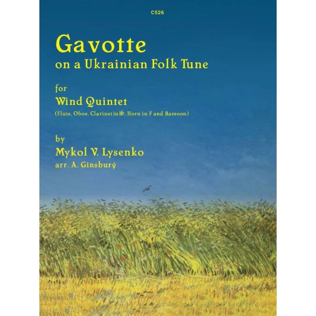 Lysenko, Mykol - Gavotte on a Ukranian Folk Tune for Wind Quintet