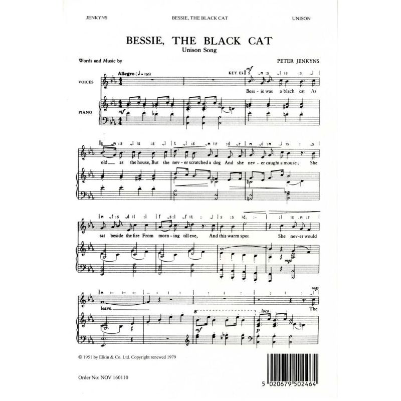 Jenkyns, Peter - Bessie The Black Cat