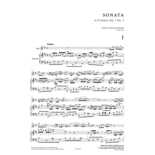 Scheibe, Johann Adolph - Three Sonatas Op.1