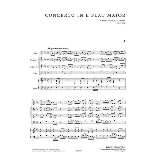 Wolff, Christian Michael - Concerto in E flat major