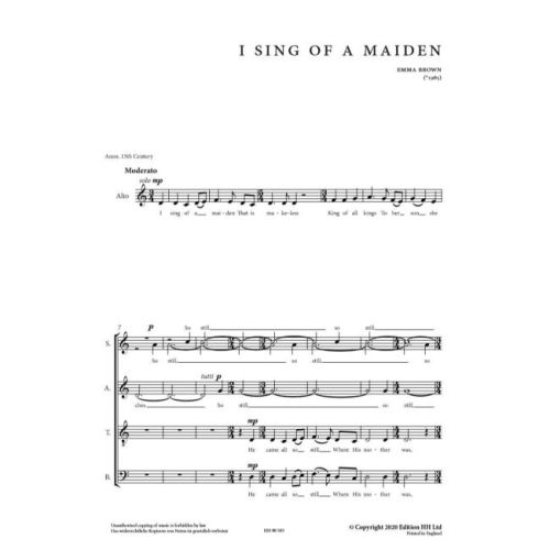 Brown, Emma - I sing of a maiden