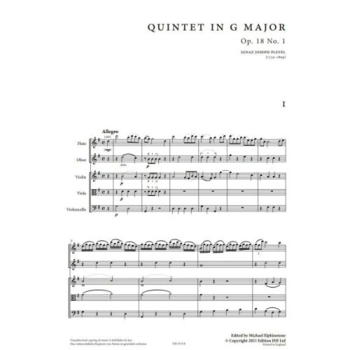 Pleyel, Ignaz Joseph - Three Quintets op. 18 op. 18
