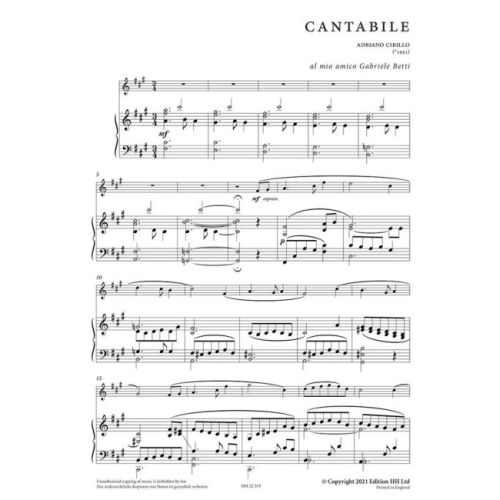 Cirillo, Adriano - Cantabile