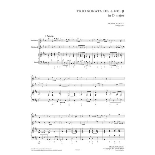 Mascitti, Michele - Six Trio Sonatas from op. 4 (Paris 1711) Vol. 1