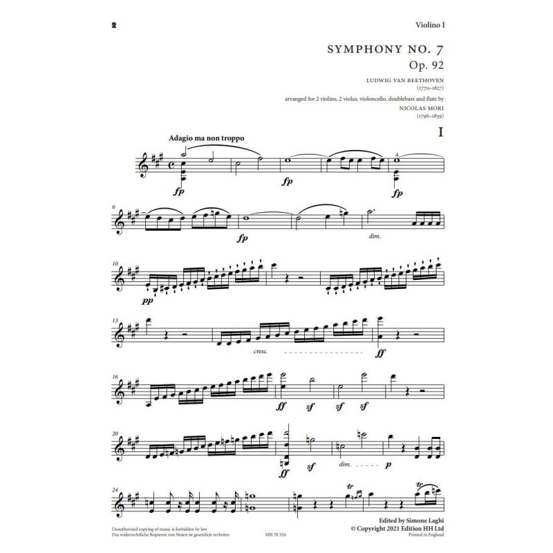 Beethoven, Ludwig van - Symphony No. 7 op. 92