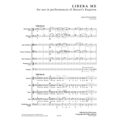 Seyfried, Ignaz Xaver von - Libera me