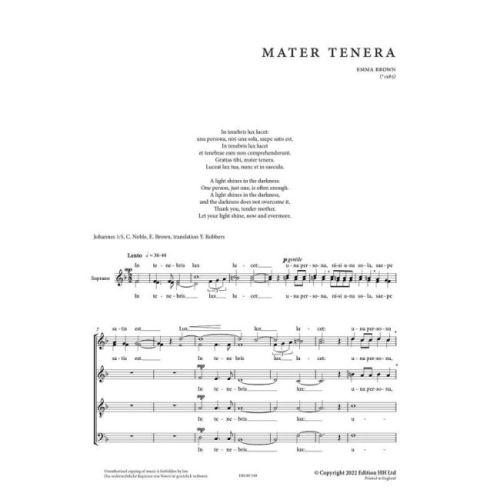 Brown, Emma - Mater tenera