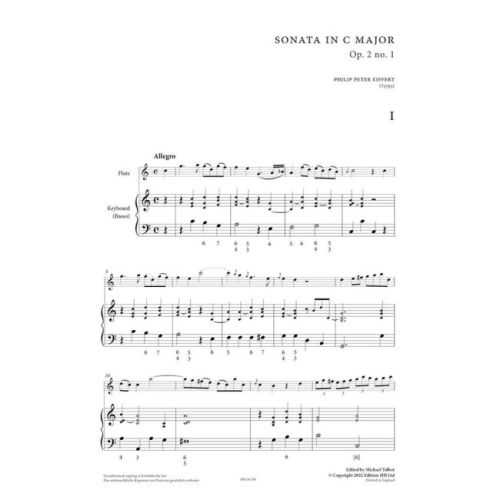 Eiffert, Philip Peter - Six Flute Sonatas op. 2 (1796) Vol. 1 op. 2 Vol. 1