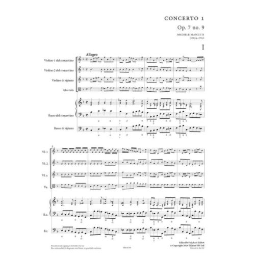Mascitti, Michele - Concertos 1 and 2 from Op. 7 op. 7