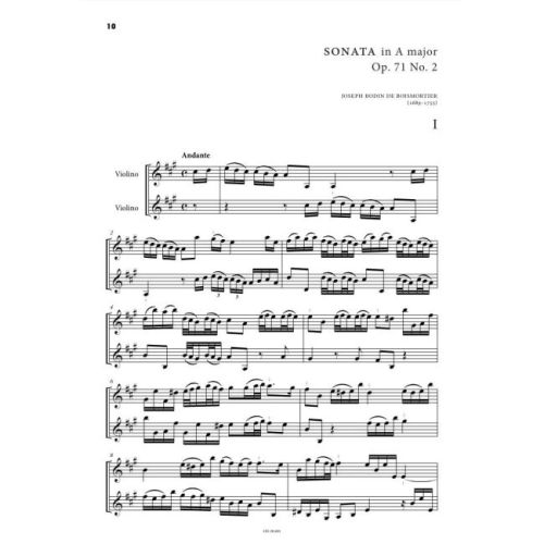 Boismortier, Joseph Bodin de - Six sonatas op. 71