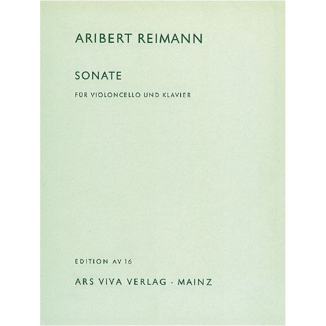 Reimann, Aribert - Cello Sonata