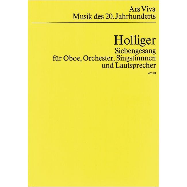 Holliger, Heinz - Siebengesang