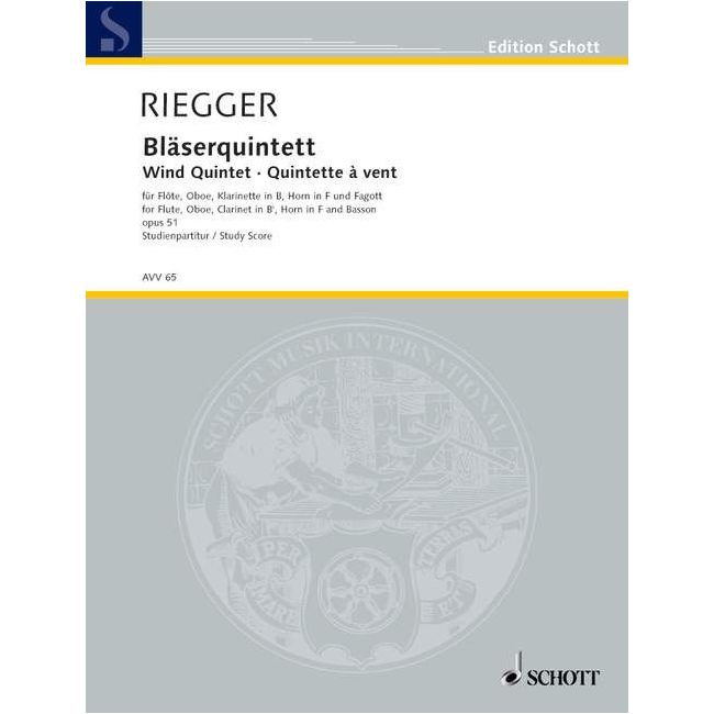 Riegger, Wallingford - Wind quintet op. 51