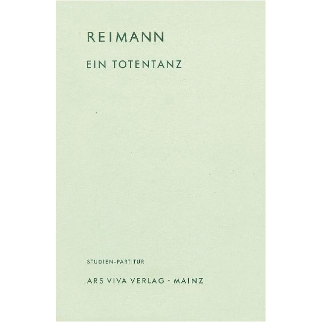 Reimann, Aribert - Ein Totentanz