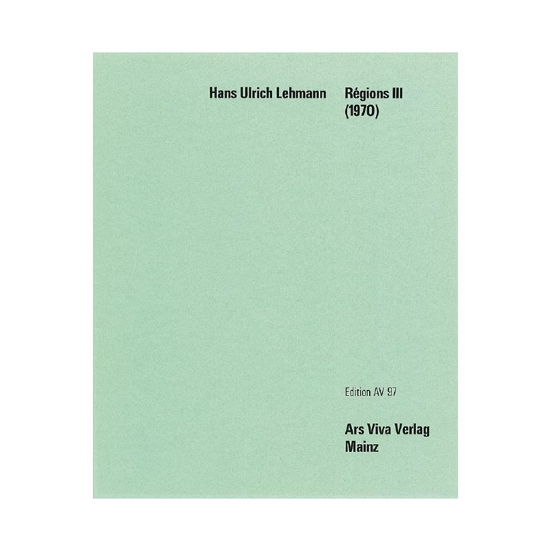 Lehmann, Hans Ulrich - Regions III
