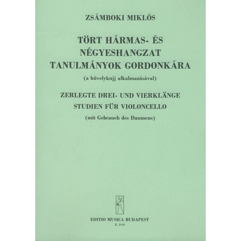 Zsámboki Miklós - Arpeggio Studies For Violoncello