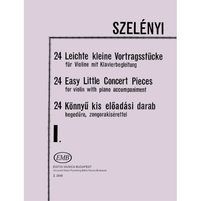 Szelényi, I. - Vol.1 of 24 Easy Little Concert Pieces
