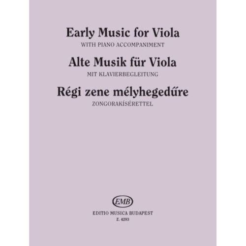 Early Music For Viola -...