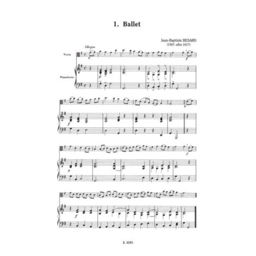 Early Music For Viola - Music of the 17-18. centuries