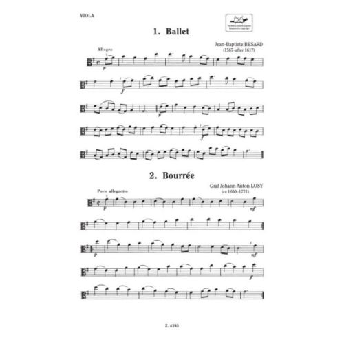 Early Music For Viola - Music of the 17-18. centuries