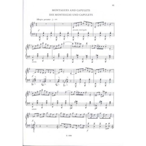 Romeo And Juliet - Album for Piano